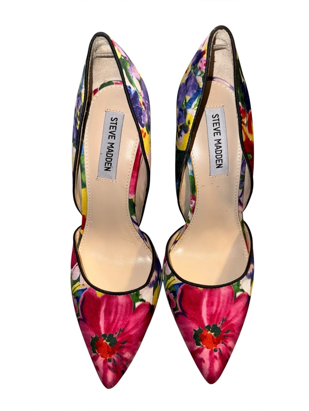 Steve Madden 9 Varcityy Floral Multicolor D'Orsay Pumps Wedding Guest Formal